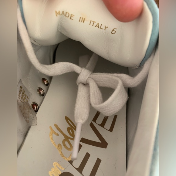 Sam Edelman Reve Women’s Trace Sea Blue Suede Running Sneaker 6 - leather - Picture 5 of 9